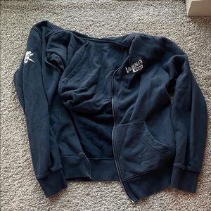 Navy Blue Zip-Up Hoodie